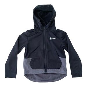 Nike Dri-FIT Kids' Black Gray Sweatshirt Hoodie Size 6